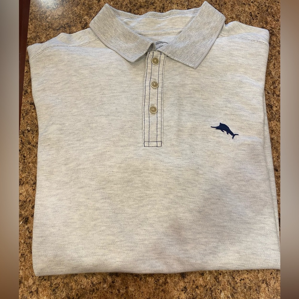 Tommy Bahama men’s polo shirt. Used. Size L short sleeve